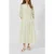 French Connection Micro Stripe Tiered Dress White