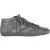 Burberry sneakers met ruitprint in grijs gecoat canvas