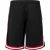 Urban Classics Heren Mesh Streep Shorts (Zwart/Rood/Wit)