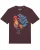 Watapparel Shirt ‘Grimmiger Gockel’  blauw / oranje / bordeaux / zwart