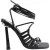 Chic Dames/dames Leren Sandalen (Zwart)