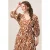Miss Etam Plus zomerjurk met zebraprint camel
