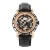 Reign Stavros automatisch skelet horloge met leren band