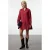 TRENDYOLMİLLA Dames Bordeaux Effen Kort / Mini Lang Casual Recht Jurken