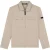 Malelions Men Cotton Zip Overshirt | Taupe