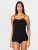 zd ZERO DEFECTS Onderhemd ‘Afrodita Lace straight neck spaghetti top’  zwart