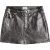 Mikuta The Silver Coated Leather Skirt
