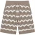 Malelions Men Wavy Crochet Knitted Shorts | Taupe