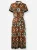 heine Blousejurk  bruin / zwart / wit