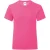 Fruit Of The Loom Meisjes Iconische T-Shirt (Fuchsia Roze)