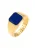 KUZZOI Ring ‘Enamel’  donkerblauw / goud