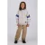 Vingino oversized hoodie met backprint – grijs/blauw