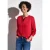 Street One Dames Blouse met tape details in Rood
