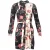 Maje Riller tweekleurige overhemdjurk van viscose met bloemenprint