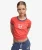 Athletic Football Stripe T-shirt Red