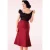 Elegantie rok in rood