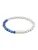 LACOSTE Armband ‘SCOTTIE’  blauw / zilver