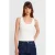 Geribbelde Mouwloze Slim-fit Blouse