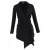 Dior Asymmetrische Peacoat Robe in Zwart Wol