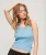 Athletic Essentials Vintage Hemdtopje met Kanten Rand Blauw