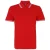 Asquith & Fox Heren Klassiek Fit getipt Poloshirt (Rood/wit)