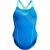 Speedo Dames-eendelig zwempak met ‘Medley Medalist’-print (Blauw/Groen)