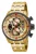 Invicta Aviator  17205 Heren Horloge – Quartz Uurwerk – Roestvrij Staal met gouden Wijzerplaat – 48mm