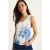 Bloemen U-Hals Mouwloze Top
