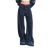 Hoge Taille Wide Leg Jeans met Bloemen Borduursels Dames It’s Basic