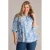 Yest Curve gebloemde blouse lichtblauw