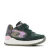 Shoesme leren sneakers donkergroen/roze