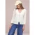 Street One Dames Jas met lange mouwen in gebreide look in Wit