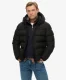 Sports Pufferjas met Capuchon Black