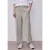 Street One Dames High Waist broek met Wide Legs en knoopdetail in Beige