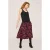 White Stuff Maeva Midi Skirt Black Printed