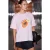Bedrukt T-shirt met ronde hals