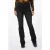 EsQualo Trousers Flair Black Denim Black