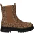 Shoesme cognac chelseaboot met panterprint