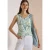 Cecil Dames Top met afgeronde V-hals en print in Groen