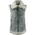 Parajumpers Sax Shearling Nine ijzergrijs lederen gilet
