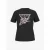 Guess Dames t-shirt love triangle zwart