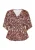 Usha Blouse  bruin / chocoladebruin / grijs / rosa