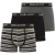 Lyle & Scott Heren Ethan Logo Boxershorts (Pakket van 3) (Donkergrijs)