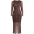 Ted Baker Anthers Metallic Bodycon Jurk Met Plooien In Roze