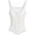 Aansluitende mouwloze kanten ribblouse met knopen