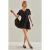 Mini V-hals Jurk met Strik