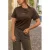 Elvira Collections T-shirt met print – bruin
