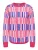 ONLY Trui ‘ONLIRIS’  royal blue/koningsblauw / rosa / lichtroze