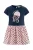 happy girls Jurk  navy / rosa