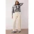 TRENDYOLMİLLA Dames Ecru Effen Culotte Hoge taille Jeans